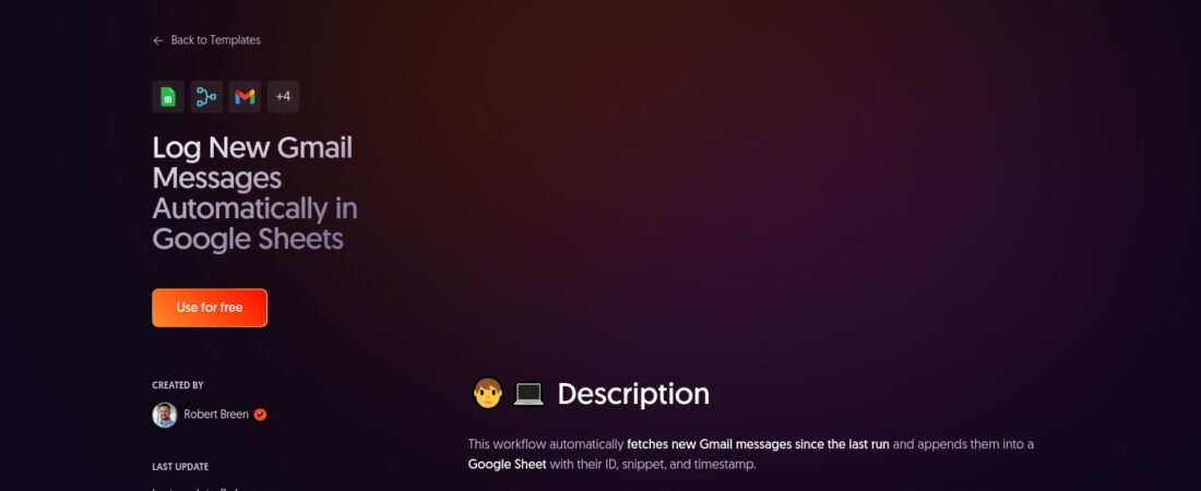 Automatisez la magie : Comment enregistrer automatiquement vos nouveaux emails Gmail dans Google Sheets avec n8n