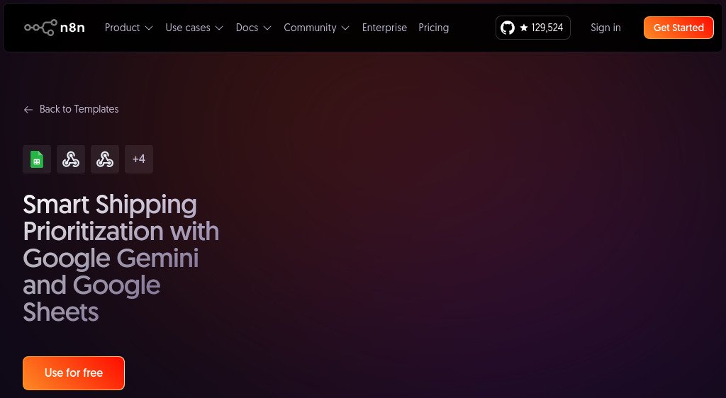 Expédiez Avec Classe : L&rsquo;automatisation ultime des expéditions grâce à Google Gemini, Google Sheets et n8n !