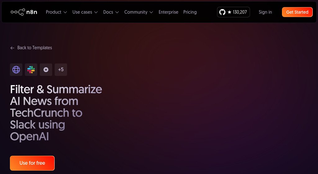Automatisez Votre Veille IA : Scraper, Filtrer et Résumer les News TechCrunch directement dans Slack grâce à n8n & OpenAI