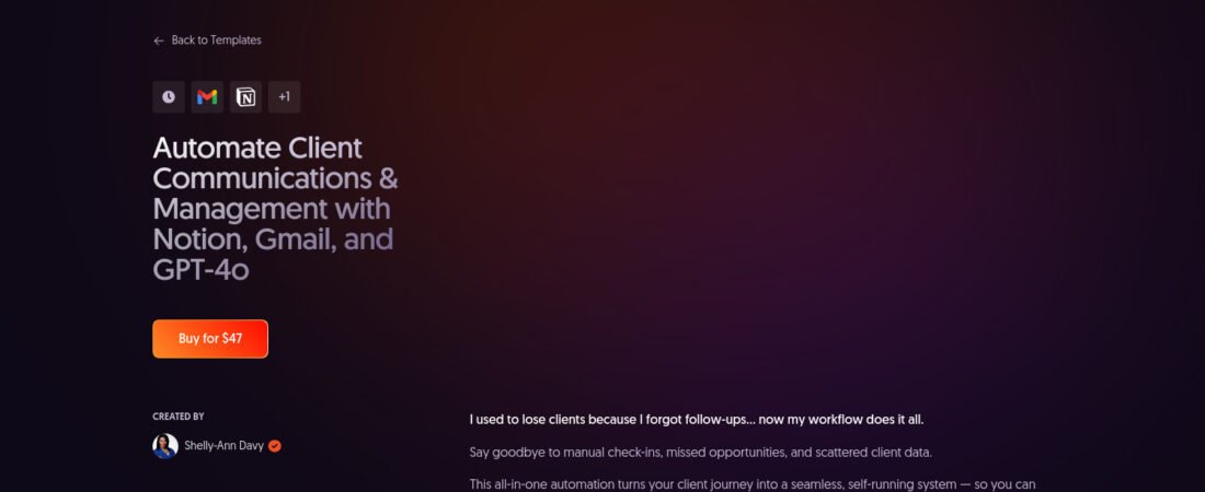 Dites adieu au chaos : Gérez et automatisez vos clients avec Notion, Gmail et GPT-4o grâce à n8n
