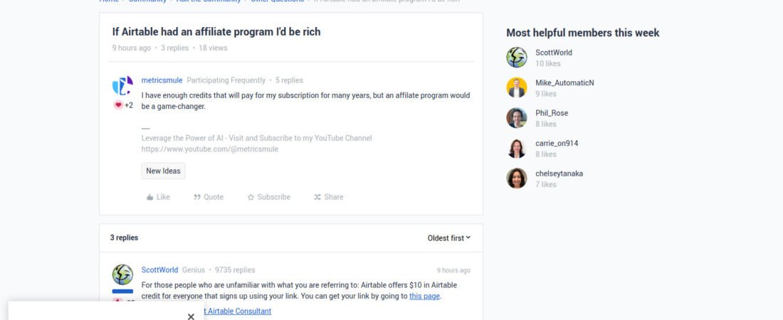 Airtable et l&rsquo;affiliation : pourquoi on aurait tous pu finir millionnaire (ou presque !)