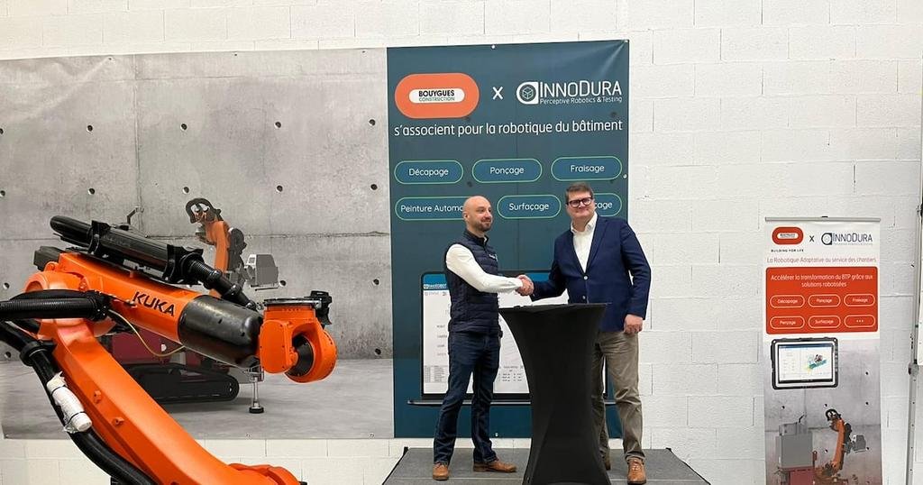 Quand l’IA et la robotique débarquent sur les chantiers : Bouygues Construction s’allie à Innodura pour bâtir le futur