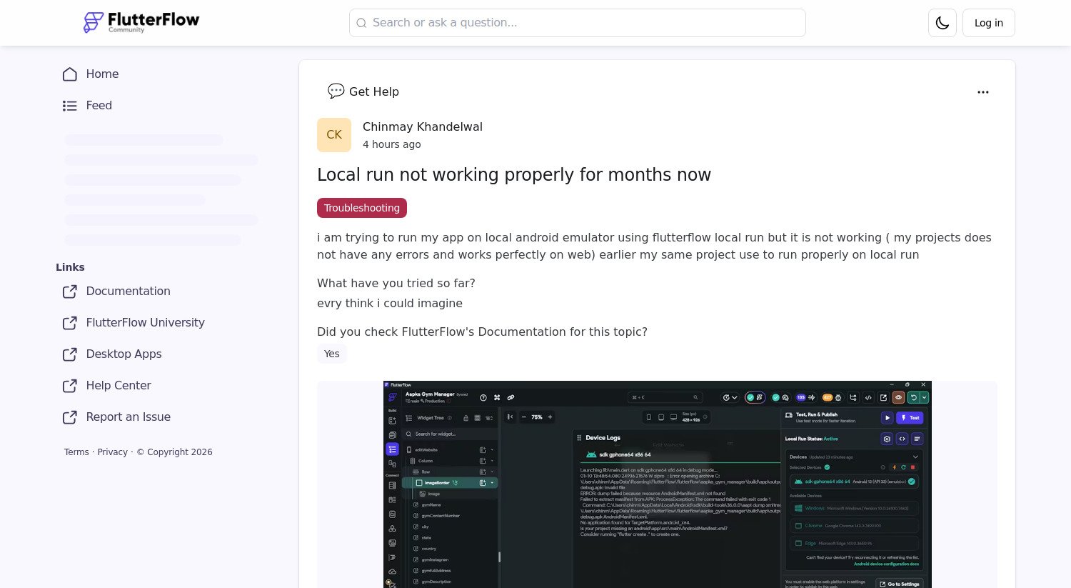 FlutterFlow Local Run : Pourquoi votre appli ne se lance plus en local (et comment garder le sourire) !