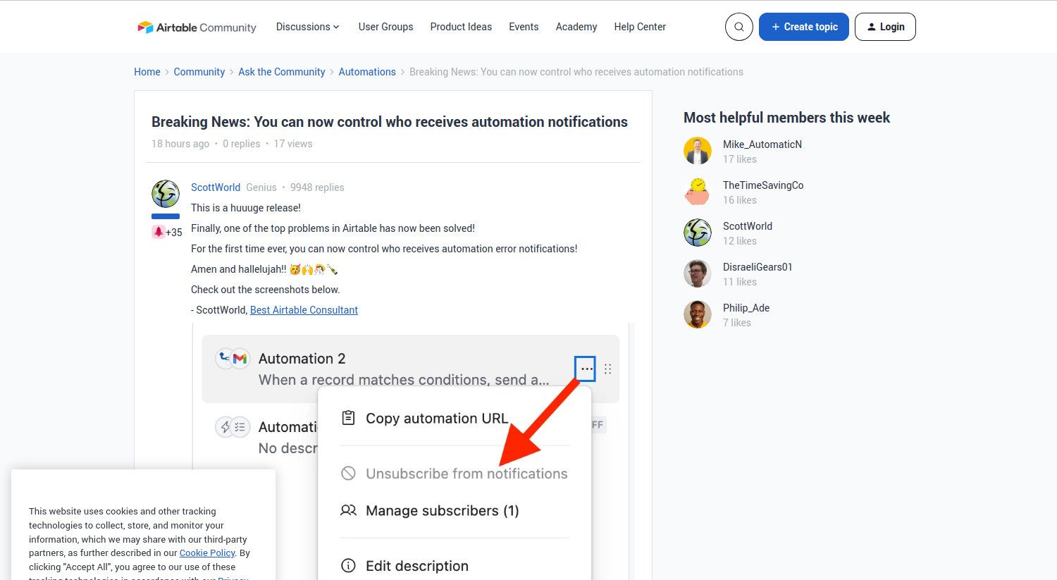 Airtable Automatise (presque) Tout… Et Maintenant, Vous Pouvez Enfin Choisir Qui Reçoit Les Notifications !