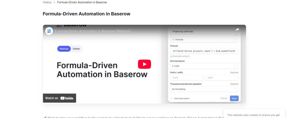 Automatisez vos tâches comme un pro avec les formules sur Baserow : le guide fun et complet