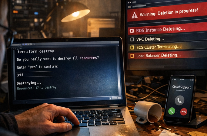 Un agent IA, une commande, 2,5 ans de prod effacés : les vraies leçons du post-mortem Claude Code et Terraform sur AWS