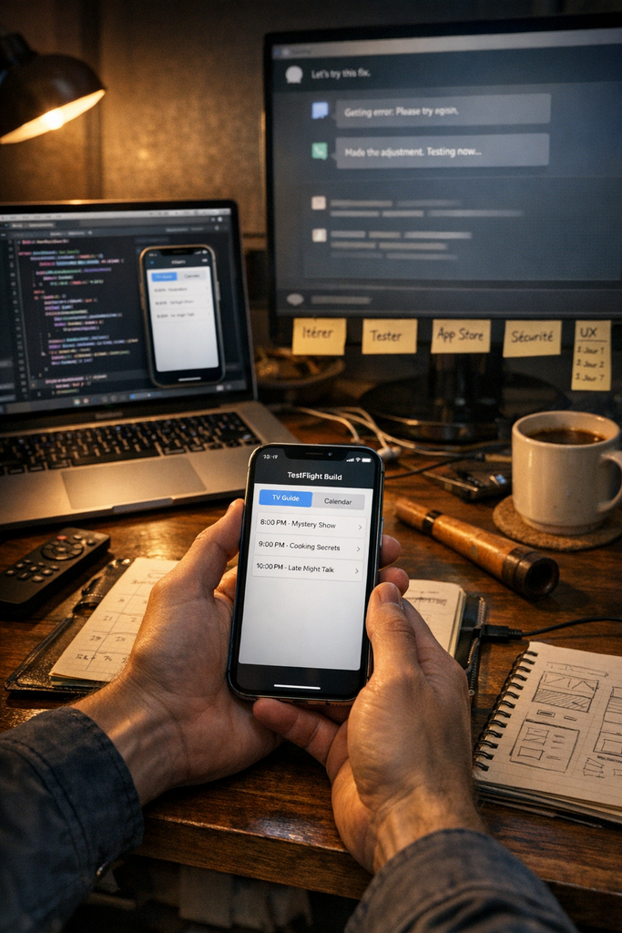 Vibe coding sur iPhone : publier une app sur l’App Store sans savoir coder, c’est vraiment possible